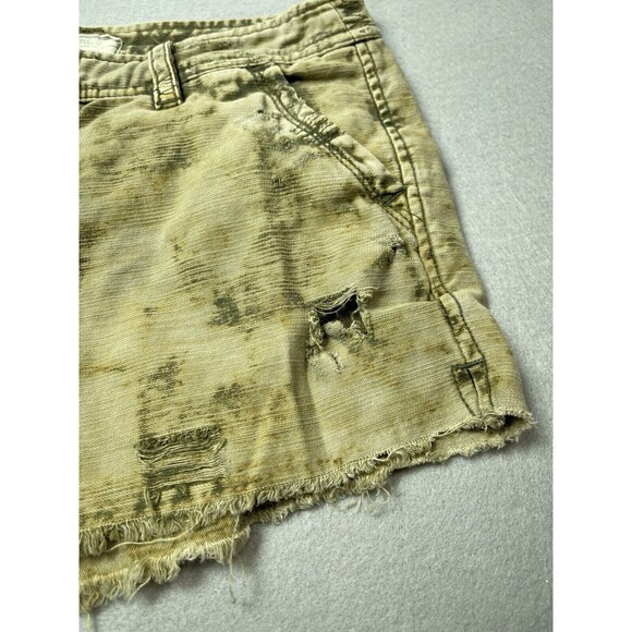 Free People Shorts Women's 0 Jeans Distressed Cut Off Acid Wash Grunge Waist 28 - Picture 3 of 11